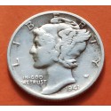ESTADOS UNIDOS 10 CENTAVOS DIME 1941 P MERCURY KM.140 MONEDA DE PLATA MBC USA silver coin WWII