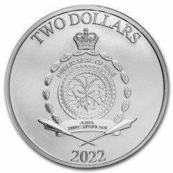 . 1 coin x STAR WARS NIUE 2 DOLARES 2022 ROBOT IG-11 MONEDA DE PLATA SC cápsula ONZA OZ 25.000 ONZA