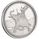 . 1 moneda x GIBRALTAR 1 LIBRA 2022 ELEFANTE DE GUERRA MONEDA DE PLATA cápsula 1 Pound ONZA War Elephant