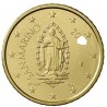 1 coin x SAN MARINO 50 CENTIMOS 2022 @2ª MODELO - NUEVO DISEÑO@ SANTO EN VENTANA MONEDA DE LATON SC