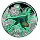 . 12ª moneda x AUSTRIA 3 EUROS 2022 ORNITHOMIMUS VELOX Serie DINOSAURIOS NICKEL SC COLORES SE ILUMINA EN LA NOCHE Österreich