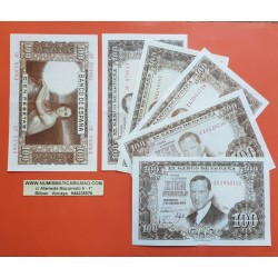 1 billete x ESPAÑA 100 PESETAS 1953 JULIO ROMERO DE TORRES @CON SERIE@ Pick 145 BILLETE EBC- DOBLEZ L/1