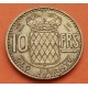 MONACO 10 FRANCOS 1950 RAINIERO III LATON KM*130 MBC++ Francs