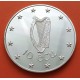 IRLANDA 10 ECU 1990 VENADO y ARPA MONEDA DE PLATA PROOF Ireland Eire PRE-EURO silver coin 10 ECUS 1990