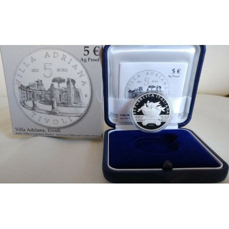 ITALIA 5 EUROS 2014 PRESIDENCIA EUROPEA MONEDA DE PLATA SC ESTUCHE