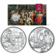 5ª moneda x AUSTRIA 10 EUROS 2021 CABALLERO ORDEN TEUTONICA Serie AVENTURA DE CABALLERIA PLATA SC en COINCARD BROTHERHOOD