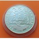 SAN MARINO 10 EUROS 2003 JUEGOS OLIMPICOS AÑO 2004 y CASTILLOS KM 454 MONEDA DE PLATA PROOF FUTBOL