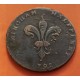 INGLATERRA HALF PENNY 1794 ESSEX CHELMSFORD SHIRE HALL COPPER TO
