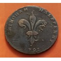 INGLATERRA HALF PENNY 1794 ESSEX CHELMSFORD SHIRE HALL COPPER TO