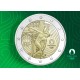 . 1 coincard FRANCIA 2 EUROS 2022 OLIMPIADA DE PARIS 2024 DISCOBOLO 2ª MONEDA CONMEMORATIVA SC color al azar