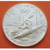ANDORRA 20 DINERS 1989 PIRAGUISMO OLIMPIADA BARCELONA 1992 KM.57 MONEDA DE PLATA PROOF