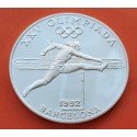 ANDORRA 20 DINERS 1990 OBSTACULOS VALLAS XXV OLIMPIADA DE BARCELONA 1992 KM.59 MONEDA DE PLATA PROOF SILVER 20 Dinners