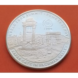 AFGANISTAN 500 AFGHANIS 1996 FAO ZAFAR PUERTA1992 KM.1010 MONEDA DE PLATA PROOF Afghanistan silver coin PP