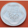 HUNGRIA 500 FORINT 1989 ANTORCHA OLIMPIADA BARCELONA 1992 KM.671 MONEDA DE PLATA PROOF  Hungary silver