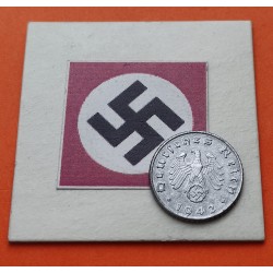 DITTRES REICH GERMANY 5 REICHSPFENNIG 1940 F SWASTIKA NAZI ZINC