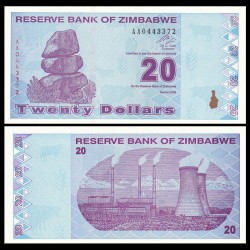 .ZIMBABWE 10000/1 MILLON DE DOLARES 2008 6 BILLETES Pick 72 77