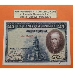 ESPAÑA 25 PESETAS 1928 CALDERON DE LA BARCA Serie E 3194937 Pick 40 BILLETE EBC- Spain banknote