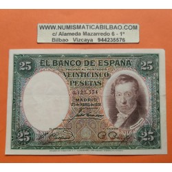 25 PESETAS 1931 ABRIL 25 VICENTE LOPEZ Sin Serie 1166 EBC ESPAÑA