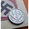 FRANCIA 50 CENTIMOS 1944 C (Castelsarrasin) Tipo BAZOR KM.914.2 MONEDA DE ALUMINIO OCUPACION NAZI III REICH WWII France