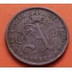 BELGICA 2 CENTIMOS 1911 DER BELGEN LEON EPOCA DEL REY ALBERTO I KM.64 MONEDA DE COBRE MBC- Belgium 2 Centimes