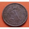 BELGICA 2 CENTIMOS 1911 DER BELGEN LEON EPOCA DEL REY ALBERTO I KM.64 MONEDA DE COBRE MBC- Belgium 2 Centimes