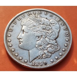 ESTADOS UNIDOS 1 DOLLAR 1886 MORGAN PLATA XF+ KM*110 SILVER