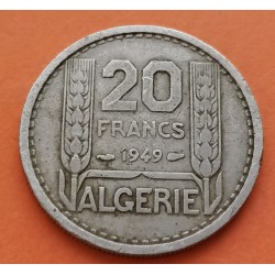 TUNEZ 5 FRANCOS 1954 NICKEL MBC Tunisia Francs