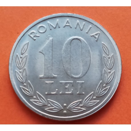 RUMANIA 10 LEI 1993 ESCUDO Y VALOR KM.116. MONEDA DE NICKEL SC- Romania