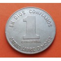 NICARAGUA 1 CORDOBA 1984 SANDINO LIDER REVOLUCIONARIO KM.43A MONEDA DE ACERO EBC/SC-