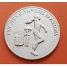 GUINEA 200 FRANCOS 1988 LANZADOR OLIMPIADA DE BARCELONA 1992 KM.59 MONEDA DE PLATA SC MATE @RARA@ SILVER GUINEE Tirada 5000
