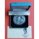 FRANCIA 100 FRANCOS 1989 PATINAJE ARTISTICO OLIMPIADA DE ALBERTVILLE 1992 KM.971 MONEDA DE PLATA PROOF ESTUCHE y CERTIFICADO