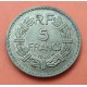FRANCIA 5 FRANCOS 1946 DAMA tipo LAVRILLIER 1ª MONEDA POST OCUPACION NAZI KM.888.A MONEDA DE LATON MBC++ France