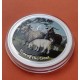 @COLORES@ AUSTRALIA 1 DOLAR 2015 AÑO DE LA CABRA 2ª SERIE LUNAR MONEDA DE PLATA silver 1 ONZA OZ OUNCE YEAR OF THE GOAT