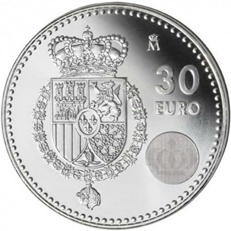 . ESPAÑA 30€ EUROS 2014 REY FELIPE VI PLATA MONEDA SC Silver