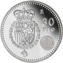 . ESPAÑA 30€ EUROS 2014 REY FELIPE VI PLATA MONEDA SC Silver