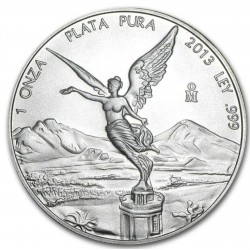 MEXICO 1 ONZA 2013 ANGEL PLATA PURA SC ONZA SILVER UNC