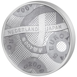 HOLANDA 5 EUROS 2009 RELACIONES COMERCIALES CON JAPON MONEDA PLATA/NICKEL SC @NO COINCARD@