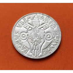 VATICANO 5 LIRAS 1975 JESUS y Mª MAGDALENA AÑO SANTO PABLO VI KM.126 MONEDA DE ALUMINIO SC