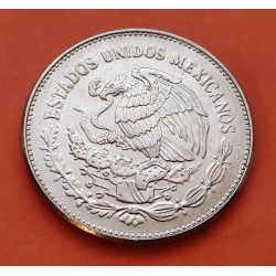 MEXICO 50 PESOS 1982 DIOS AZTECA COYOLXAUHQUI KM.490 MONEDA DE NICKEL SC- Mejico Mexiko coin