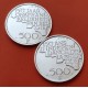 2 monedas x BELGICA 500 FRANCOS 1980 ANTIGUOS REYES Leyenda BELGIE + BELGIQUE KM.161 PLATA EBC/SC Belgium 500 Francs