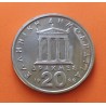 GRECIA 20 DRACMAS 1988 PERICLES y TEMPLO HELENISTICO KM.133 MONEDA DE NICKEL EBC/SC Greece 20 Drachmai