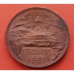 MEXICO 5 CENTAVOS 1927 AGUILA y VALOR AGUILA BRONCE MBC++ KM.422