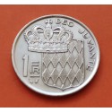 MONACO 1 FRANCO 1975 PRINCIPE RAINIERO III KM.140 MONEDA DE NICKEL SC- 1 Franc Principado de