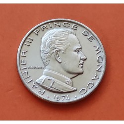 MONACO 1 FRANCO 1945 LUIS II LATON KM*120.A EBC+ Brass Franc FRA