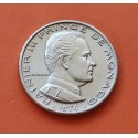 MONACO 1/2 FRANCO 1974 PRINCIPE RAINIERO III KM.145 MONEDA DE NICKEL EBC @ESCASA@ 50 Centimes Principado de