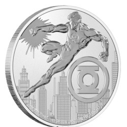 . 1 coin @18/NOV ENVIO@ NIUE 2 DOLARES 2022 GREEN LANTERN DC COMICS The Justice League 6ª MONEDA DE PLATA ONZA Oz