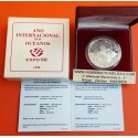 PORTUGAL 1000 ESCUDOS 1998 AÑO INTERNACIONAL DE LOS OCEANOS KM.707 MONEDA DE PLATA @PROOF@ ESTUCHE CERTIFICADO