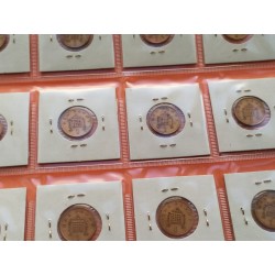 14 monedas x INGLATERRA NUEVO  1 nuevo PENIQUE 1971 / 1985 ESCUDO y REINA KM.935 BRONCE MBC- UK Half Penny coin