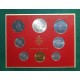 8 monedas x VATICANO CARTERA OFICIAL 1974 PAULUS VI SC 1+2+5+10+20+50+100 LIRAS + 500 LIRAS 1974 PLATA PAPA PABLO VI