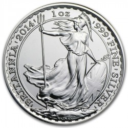 INGLATERRA 2 LIBRAS 2014 BRITANNIA PLATA SC SILVER £2 POUNDS